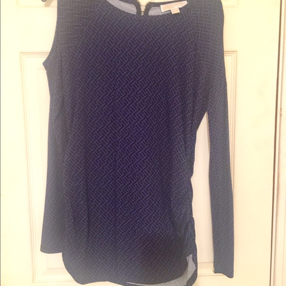 Michael Kors shirt blue and black